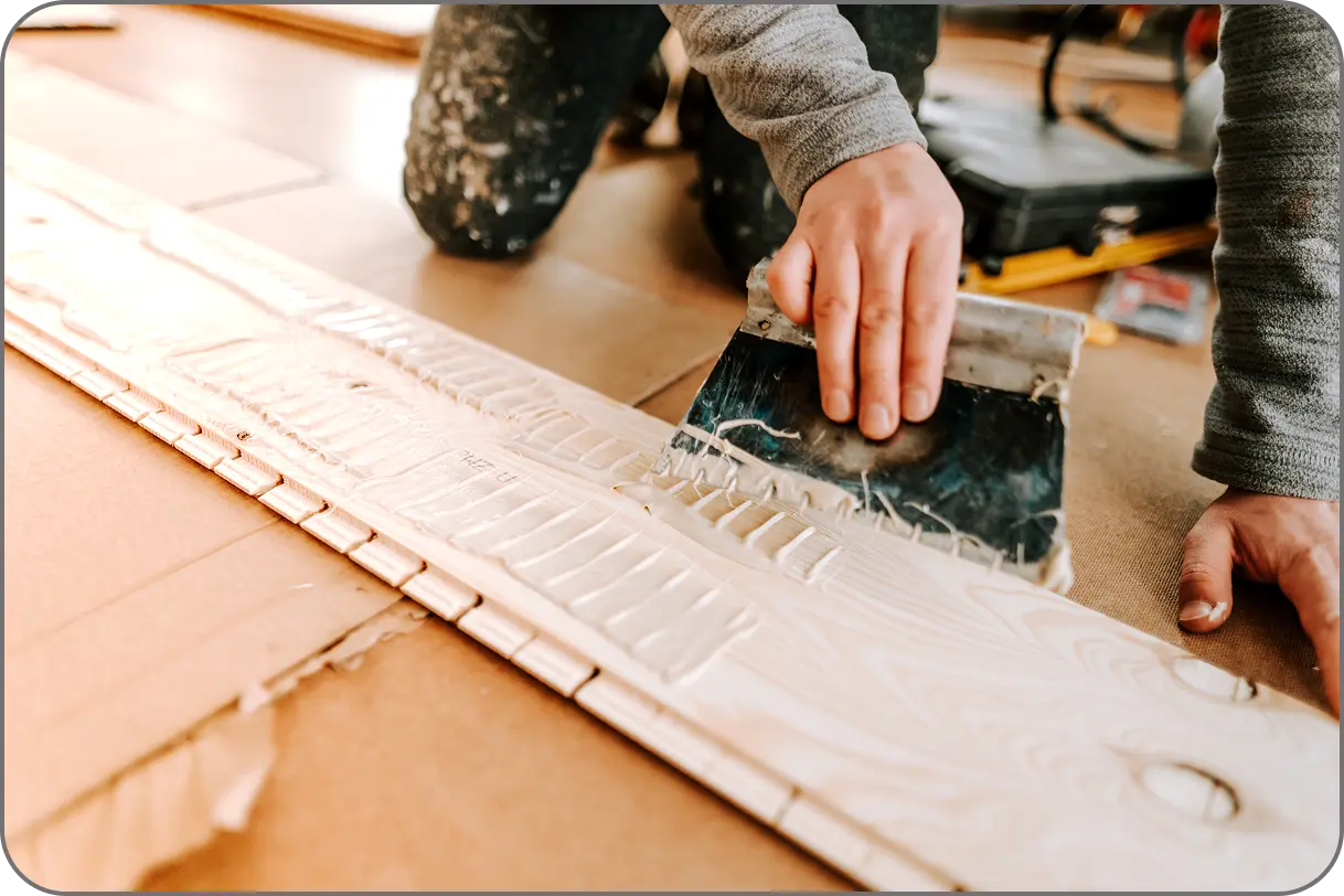 Process of hardwood floor repair Process of hardwood floor repair